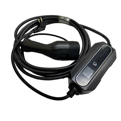 Good price Ασημένιος φορητός φορτιστής 1 εναλλασσόμενο ρεύμα 16A της EV επένδυσης φάσης διευθετήσιμος με το βούλωμα χρέωσης Schuko σε απευθείας σύνδεση