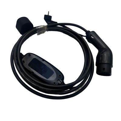 Good price 1 φορητός φορτιστής 1,0 φάσης 16A 3.5KW IEC62196 EV τύπος - 2 με το βούλωμα χρέωσης Schuko σε απευθείας σύνδεση
