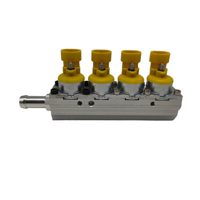 Good price Επαγγελματική δοκιμή του Yellow Silver Rail Injector για αυτοκίνητα 4 κυλίνδρων CNG ή LPG σε απευθείας σύνδεση